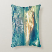 呼吸と信頼の神の信仰引用文 アクセントクッション (正面(垂直))