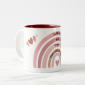 「呼吸と小さ楽しむなもの」に心を配る ツートーンマグカップ (正面左)