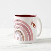 「呼吸と小さ楽しむなもの」に心を配る ツートーンマグカップ (正面右)