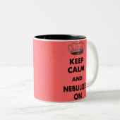 呼吸のセラピーのギフトは"保ち、平静を… " ツートーンマグカップ (正面右)