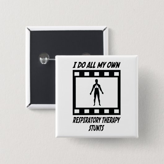 呼吸のセラピーの発育阻害 缶バッジ (正面&裏面)