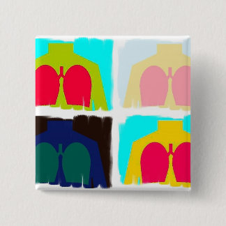 呼吸のセラピーのX線の肺ボタンRT 缶バッジ