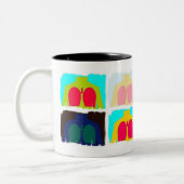 呼吸のセラピーのX線の肺マグRT ツートーンマグカップ (左)