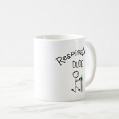 呼吸の男のTシャツ及びGifs コーヒーマグカップ (正面右)