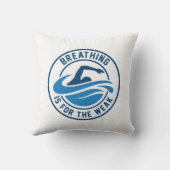 呼吸は弱い者のためのものだ クッション (裏面)