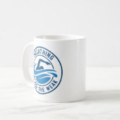 呼吸は弱い者のためのものだ コーヒーマグカップ (正面左)