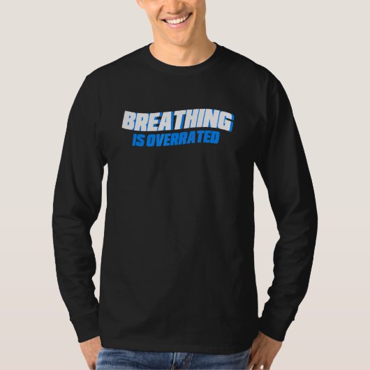 呼吸は泳ぎ過ぎ泳ぐ人 Tシャツ (正面)