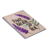 ✨呼吸を一時停止 – 治癒を吸う | デザイン ノートブック (右側)