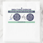 呼吸エクササイズシール 長方形シール (バッグ)