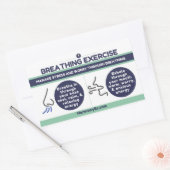 呼吸エクササイズシール 長方形シール (封筒)