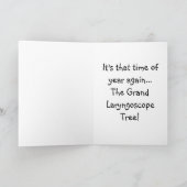 呼吸セラピストおもしろいクリスマスカード シーズンカード (内部)