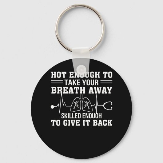 呼吸セラピストが呼吸能力を回復する キーホルダー (正面)