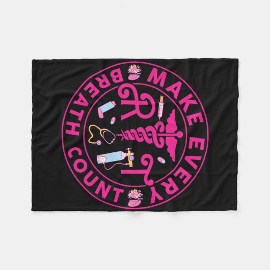 呼吸セラピストは全呼吸数Rt N フリースブランケット (正面(横))