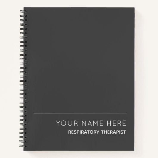 呼吸セラピストカスタムの渦巻き型手帳 ノートブック (正面)