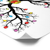 呼吸セラピストクリスマスツリーライトプルモン ポスター (角)