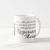 呼吸セラピストコーヒーマグ コーヒーマグカップ (正面右)