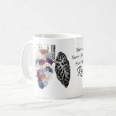 呼吸セラピストコーヒーマグ コーヒーマグカップ (正面左)