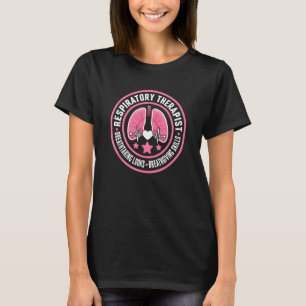 呼吸セラピストシールロゴ – 肺セラピーTh Tシャツ