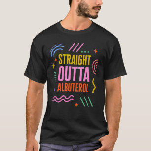 呼吸セラピストストレートアルブテロール肺 Tシャツ