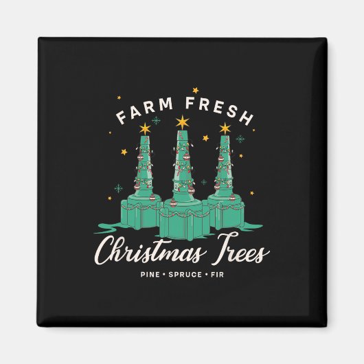 呼吸セラピストナースファームフレッシュクリスマスT マグネット (正面)