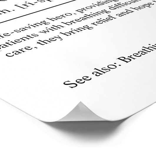 呼吸セラピストパーソナライズされた贈与 ポスター (角)