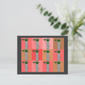 呼吸セラピストピンクポパートギフト ポストカード (スタンド正面)