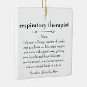 呼吸セラピスト定義サンキューギフト セラミックオーナメント (右)
