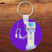 呼吸セラピスト換気装置デザイン キーホルダー (正面)