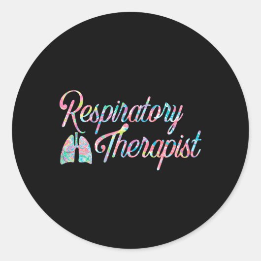 呼吸セラピスト気にRt週カラフル ラウンドシール (正面)