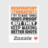 呼吸セラピスト私は物事を作ろうとするおもしろい シール (シート)