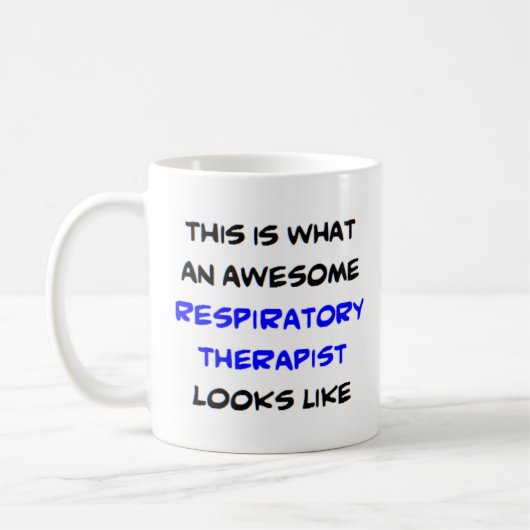 呼吸セラピスト素晴らし、 コーヒーマグカップ (左)