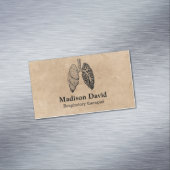 呼吸セラピスト肺ミニマル肺 マグネット名刺 (インサイチュ)