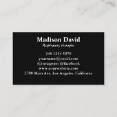 呼吸セラピスト肺ミニマル肺 名刺 (裏面)