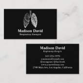 呼吸セラピスト肺ミニマル肺 名刺 (正面/裏面)