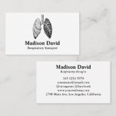 呼吸セラピスト肺ミニマル肺 名刺 (正面/裏面)