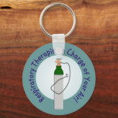 呼吸セラピスト「あなたの空気を担当」 キーホルダー (正面)