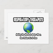 呼吸セラピスト...世界よりよい場所 ポストカード (正面/裏面)