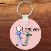 呼吸セラピスト「I Deliver」(酸素) キーホルダー (正面)