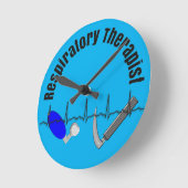 呼吸セラピストk ラウンド壁時計 (傾斜)
