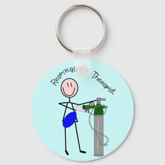 呼吸セラピストO2 & Ambuバッグデザイン キーホルダー (正面)