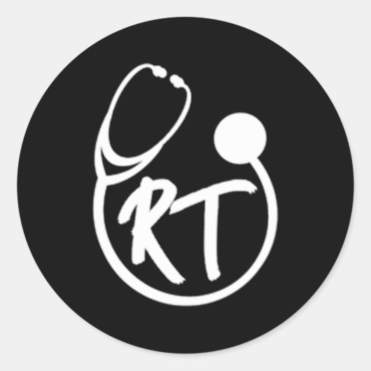 呼吸セラピストRt聴診器ポケット ラウンドシール (正面)