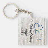 呼吸セラピーアクリルカスタムキーチェーン キーホルダー (正面)