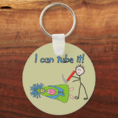 呼吸セラピーギフト"私はそれをチューブすることができる!" キーホルダー (正面)