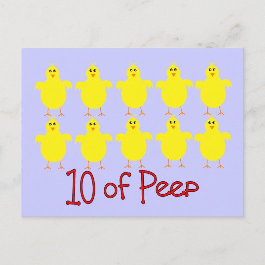 呼吸セラピーギフト「PEEPの10 おもしろい」 ポストカード (正面)