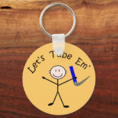 呼吸セラピースティック人"Let's Tube Em" キーホルダー (正面)