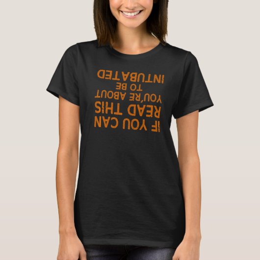 呼吸セラピー男性女性RT肺週挿管 Tシャツ (正面)