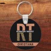 呼吸パーソナライズされたセラピストRTギフト キーホルダー (正面)