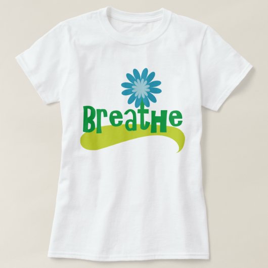 呼吸ヨガエクササイズランニングズ瞑想 Tシャツ (デザイン正面)