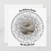 呼吸リラックススマイルカレンダースパ日ギフトカード シーズンカード (正面/裏面)