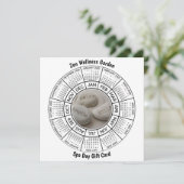 呼吸リラックススマイルカレンダースパ日ギフトカード シーズンカード (スタンド正面)